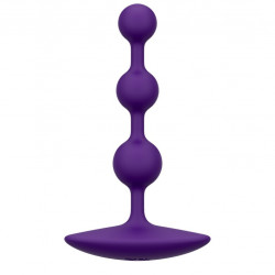 Анальне намисто Romp Amp Dark Purple, силікон, макс. діаметр 2,6 см