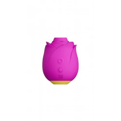 Шикарний вакуумний кліторальний стимулятор Romp Rose Pink, у вигляді троянди