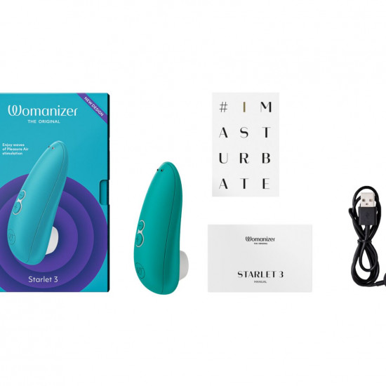 Вакуумний кліторальний стимулятор Womanizer Starlet 3 TURQUOISE Вакуумний кліторальний стимулятор Womanizer Starlet 3 TURQUOISE