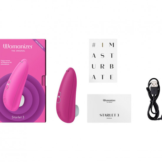 Вакуумний кліторальний стимулятор Womanizer Starlet 3 PINK Вакуумний кліторальний стимулятор Womanizer Starlet 3 PINK