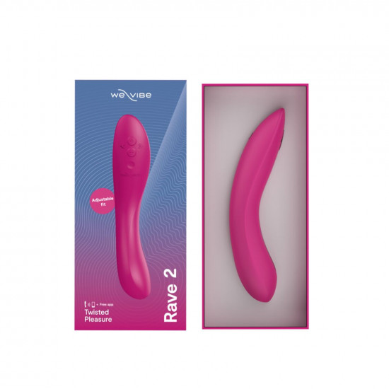 Смарт-вибратор We-Vibe Rave 2 Twisted Pleasure Pink, для точки G и входа во влагалище, 2 мотора