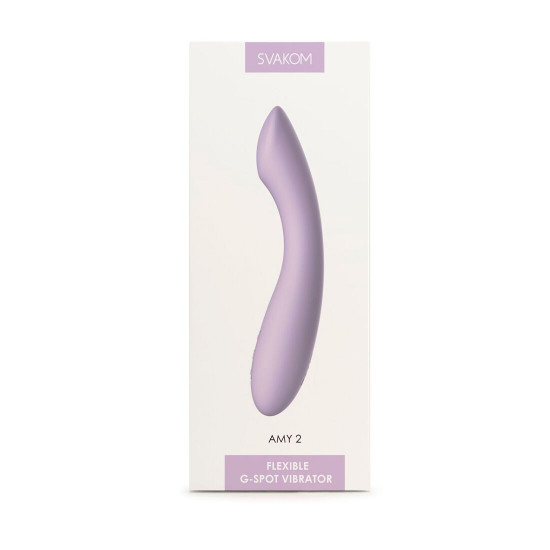 Вібратор для точки G з інтелектуальним режимом Svakom Amy 2 Pastel Lilac Вібратор для точки G з інтелектуальним режимом Svakom Amy 2 Pastel Lilac