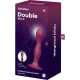 Дилдо Satisfyer Double Ball-R Red, унісекс, рухомі кульки всередині, на присосці Дилдо Satisfyer Double Ball-R Red, унісекс, рухомі кульки всередині, на присосці