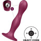Дилдо Satisfyer Double Ball-R Red, унісекс, рухомі кульки всередині, на присосці Дилдо Satisfyer Double Ball-R Red, унісекс, рухомі кульки всередині, на присосці