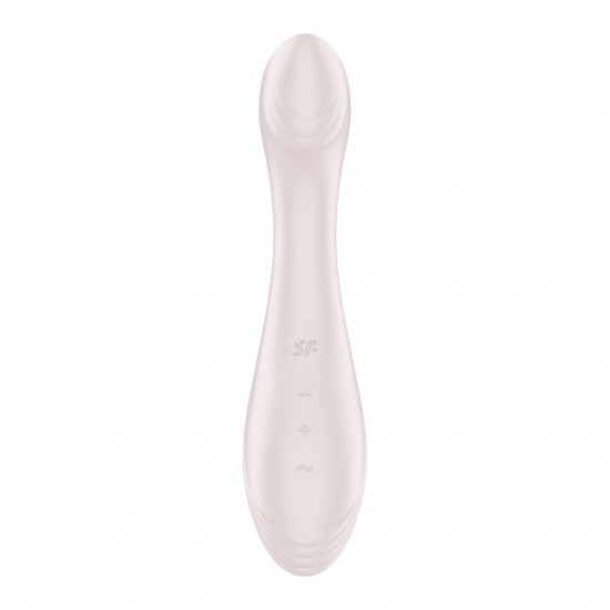 Вібратор для точки G Satisfyer G-Force Beige, 10 режимів + 5 рівнів інтенсивності Вібратор для точки G Satisfyer G-Force Beige, 10 режимів + 5 рівнів інтенсивності
