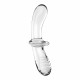 Двосторонній скляний дилдо Satisfyer Double Crystal Transparent, боросилікатне скло, унісекс Двосторонній скляний дилдо Satisfyer Double Crystal Transparent, боросилікатне скло, унісекс