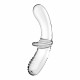 Двосторонній скляний дилдо Satisfyer Double Crystal Transparent, боросилікатне скло, унісекс Двосторонній скляний дилдо Satisfyer Double Crystal Transparent, боросилікатне скло, унісекс