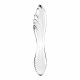 Двосторонній скляний дилдо Satisfyer Dazzling Crystal 1 Transparent, дуже міцний, без стопера Двосторонній скляний дилдо Satisfyer Dazzling Crystal 1 Transparent, дуже міцний, без стопера