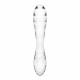 Двосторонній скляний дилдо Satisfyer Dazzling Crystal 1 Transparent, дуже міцний, без стопера Двосторонній скляний дилдо Satisfyer Dazzling Crystal 1 Transparent, дуже міцний, без стопера