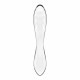 Двосторонній скляний дилдо Satisfyer Dazzling Crystal 1 Transparent, дуже міцний, без стопера Двосторонній скляний дилдо Satisfyer Dazzling Crystal 1 Transparent, дуже міцний, без стопера