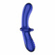 Двосторонній скляний дилдо Satisfyer Double Crystal Light blue, боросилікатне скло, унісекс Двосторонній скляний дилдо Satisfyer Double Crystal Light blue, боросилікатне скло, унісекс
