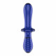 Двосторонній скляний дилдо Satisfyer Double Crystal Light blue, боросилікатне скло, унісекс Двосторонній скляний дилдо Satisfyer Double Crystal Light blue, боросилікатне скло, унісекс
