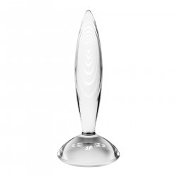 Скляна анальна пробка Satisfyer Sparkling Crystal, дуже міцна, термостійка