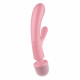 Вібратор-кролик з вібромасажером Satisfyer Triple Lover Pink, 3 мотори Вібратор-кролик з вібромасажером Satisfyer Triple Lover Pink, 3 мотори