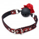 Кляп з трояндою Master Series: Eye-Catching Ball Gag With Rose, чорно-червоний Кляп з трояндою Master Series: Eye-Catching Ball Gag With Rose, чорно-червоний