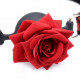 Кляп з трояндою Master Series: Eye-Catching Ball Gag With Rose, чорно-червоний Кляп з трояндою Master Series: Eye-Catching Ball Gag With Rose, чорно-червоний