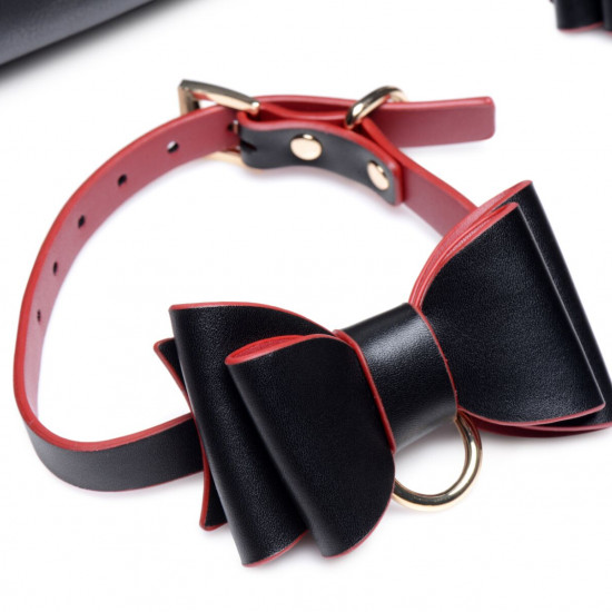 Набір БДСМ з дорожньою сумкою Master Series: Bow — Luxury BDSM Set With Travel Bag, 11 предметів Набір БДСМ з дорожньою сумкою Master Series: Bow — Luxury BDSM Set With Travel Bag, 11 предметів