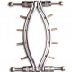 Затискач для вагіни Master Series: Spread 'Em Poker Vagina Clamp with Adjustable Pressure Screws, ши Затискач для вагіни Master Series: Spread 'Em Poker Vagina Clamp with Adjustable Pressure Screws, ши