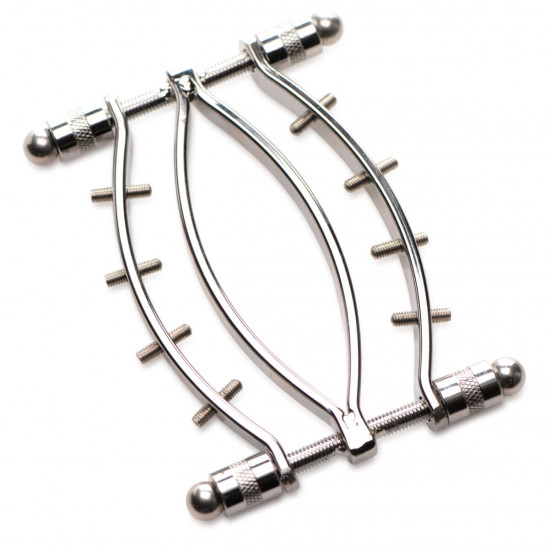 Затискач для вагіни Master Series: Spread 'Em Poker Vagina Clamp with Adjustable Pressure Screws, ши Затискач для вагіни Master Series: Spread 'Em Poker Vagina Clamp with Adjustable Pressure Screws, ши