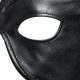 Маска з рогами Master Series: Dungeon Demon Bondage Mask with Horns, чорна Маска з рогами Master Series: Dungeon Demon Bondage Mask with Horns, чорна
