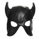 Маска з рогами Master Series: Dungeon Demon Bondage Mask with Horns, чорна Маска з рогами Master Series: Dungeon Demon Bondage Mask with Horns, чорна