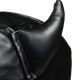 Маска з рогами Master Series: Dungeon Demon Bondage Mask with Horns, чорна Маска з рогами Master Series: Dungeon Demon Bondage Mask with Horns, чорна