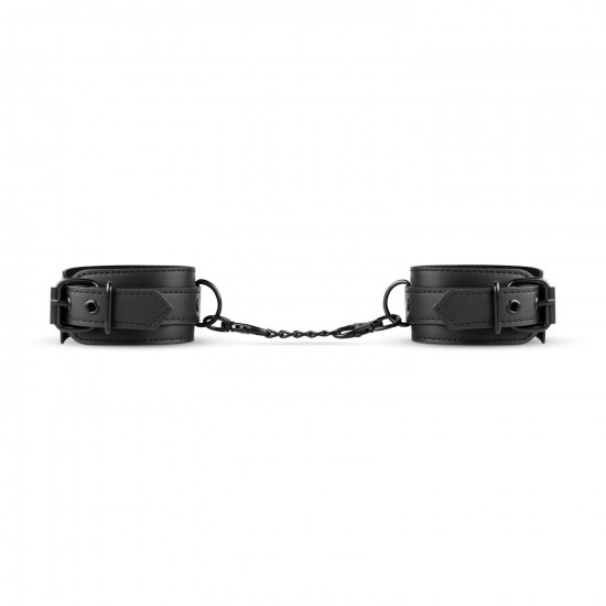 Поножі Bedroom Fantasies: Faux Leather Ankle Cuffs, чорні Поножі Bedroom Fantasies: Faux Leather Ankle Cuffs, чорні
