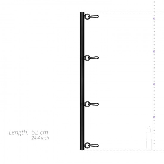 Фіксатор для рук та ніг Bedroom Fantasies: Spreader Bar Lightweight Restraint Bar, чорний Фіксатор для рук та ніг Bedroom Fantasies: Spreader Bar Lightweight Restraint Bar, чорний