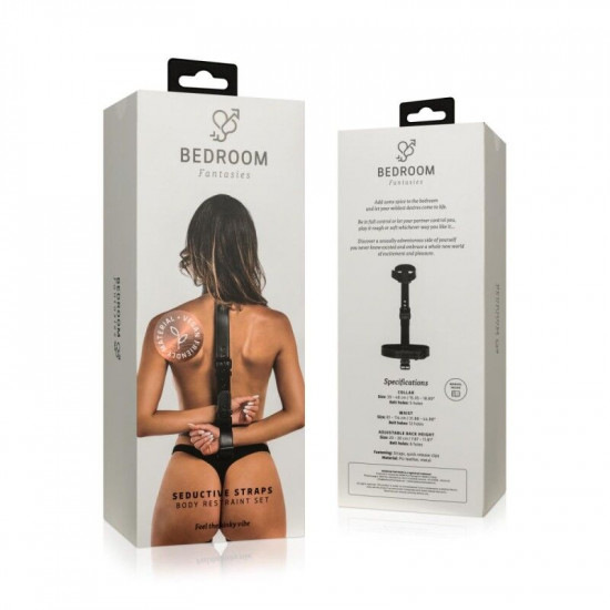 Фіксатор для рук та шиї Bedroom Fantasies: Seductive Straps Body Restraint Set Фіксатор для рук та шиї Bedroom Fantasies: Seductive Straps Body Restraint Set