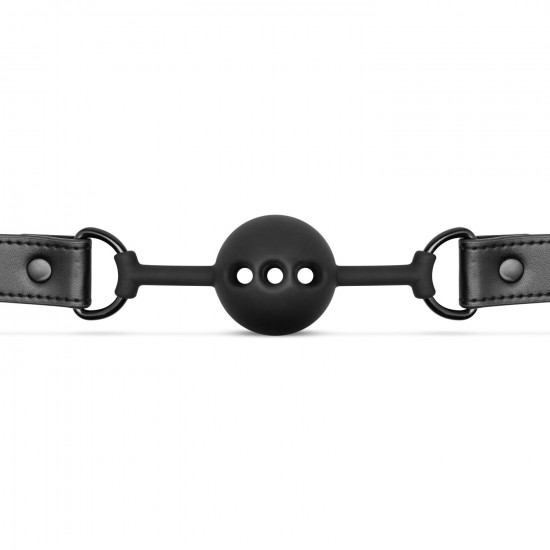 Повітропроникний кляп Bedroom Fantasies: Breathable Silicone Ball Gag, чорний Повітропроникний кляп Bedroom Fantasies: Breathable Silicone Ball Gag, чорний