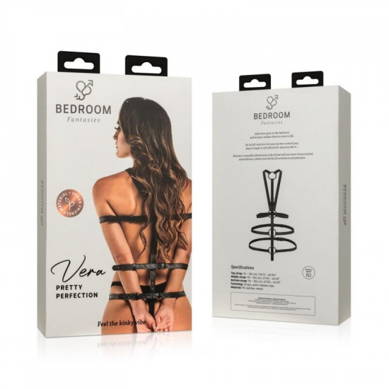 Портупея-фіксатор Bedroom Fantasies: Vera Bondage Harness, чорна Портупея-фіксатор Bedroom Fantasies: Vera Bondage Harness, чорна