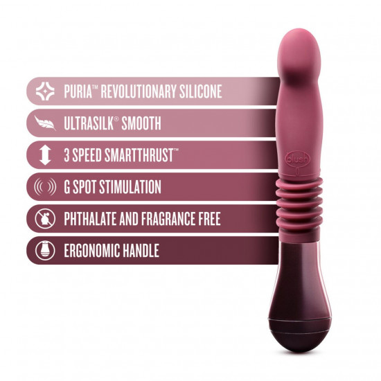 Пульсатор Temptasia by Blush - Trixie Thrusting Dildo - Wine Red Пульсатор Temptasia by Blush - Trixie Thrusting Dildo - Wine Red