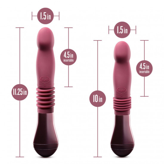 Пульсатор Temptasia by Blush - Trixie Thrusting Dildo - Wine Red Пульсатор Temptasia by Blush - Trixie Thrusting Dildo - Wine Red