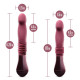 Пульсатор Temptasia by Blush - Trixie Thrusting Dildo - Wine Red Пульсатор Temptasia by Blush - Trixie Thrusting Dildo - Wine Red
