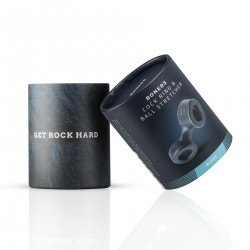 Ерекційне кільце Boners Cock Ring And Ball Stretcher - Grey