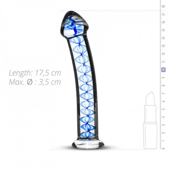 Скляний дилдо Gildo Glass Dildo No. 4, для точки G та простати Скляний дилдо Gildo Glass Dildo No. 4, для точки G та простати