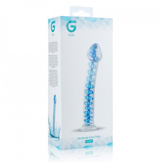 Скляний дилдо Gildo Glass Dildo No. 4, для точки G та простати Скляний дилдо Gildo Glass Dildo No. 4, для точки G та простати