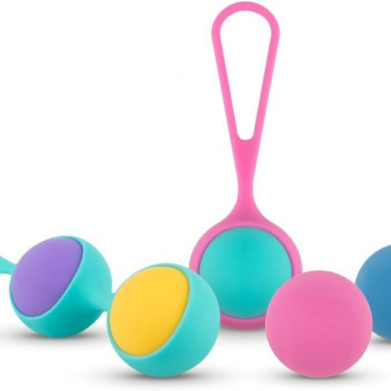 Набір вагінальних кульок PMV20: Vita – Kegel Ball Set, маса 40, 50, 60 г, два тримачі Набір вагінальних кульок PMV20: Vita – Kegel Ball Set, маса 40, 50, 60 г, два тримачі