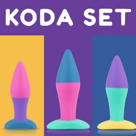 Набір анальних пробок PMV20 Koda – Butt Plug Set, діаметр 2,9 см, 3,9 см, 5 см Набір анальних пробок PMV20 Koda – Butt Plug Set, діаметр 2,9 см, 3,9 см, 5 см
