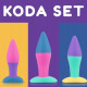Набір анальних пробок PMV20 Koda – Butt Plug Set, діаметр 2,9 см, 3,9 см, 5 см Набір анальних пробок PMV20 Koda – Butt Plug Set, діаметр 2,9 см, 3,9 см, 5 см