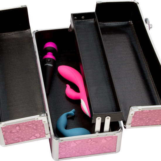 Кейс для зберігання секс-іграшок BMS Factory - Large Lokable Vibrator Case Pink Кейс для зберігання секс-іграшок BMS Factory - Large Lokable Vibrator Case Pink
