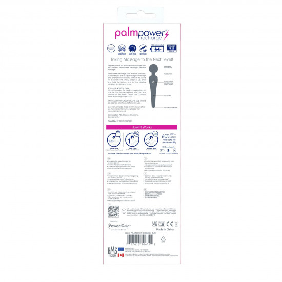 Вібромасажер PalmPower Recharge - Blue Вібромасажер PalmPower Recharge - Blue