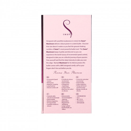 Віброкуля Swan Maximum + Comfy Cuff Pink Віброкуля Swan Maximum + Comfy Cuff Pink