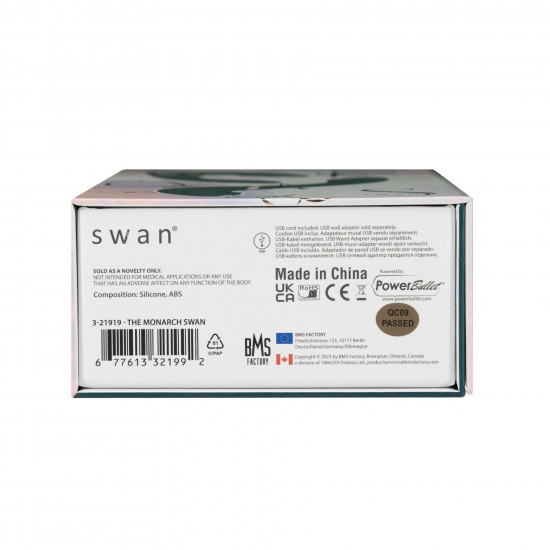 Вакуумний вібратор Swan The Monarch Swan Teal Вакуумний вібратор Swan The Monarch Swan Teal