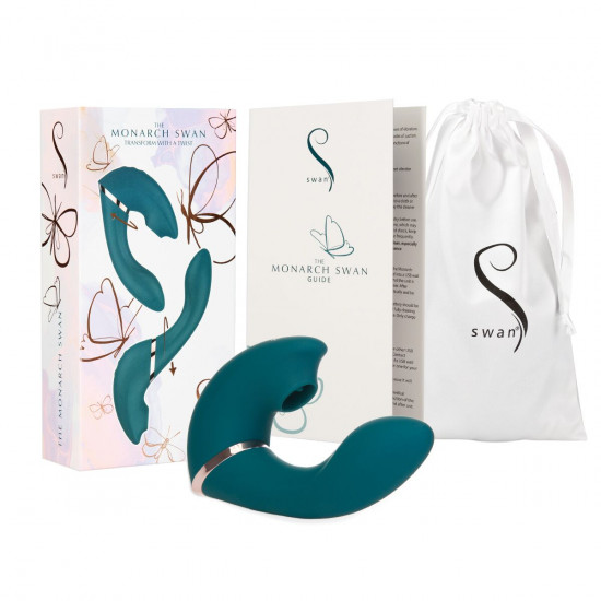 Вакуумний вібратор Swan The Monarch Swan Teal Вакуумний вібратор Swan The Monarch Swan Teal