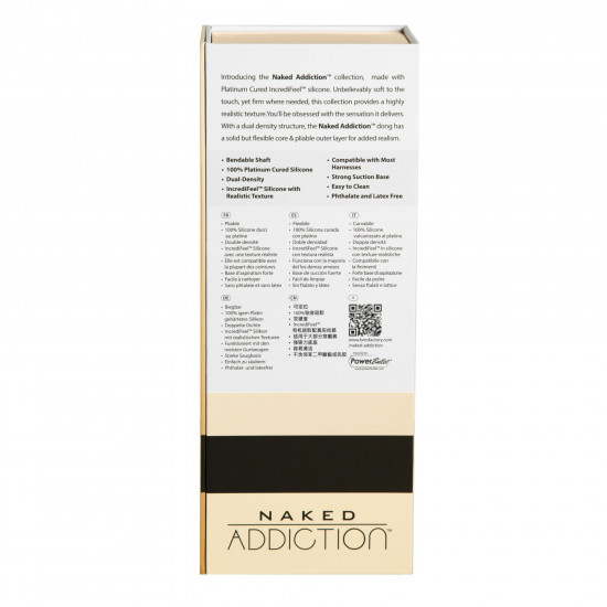 Фалоімітатор Naked Addiction – 9” Silicone Dual Density Bendable Dildo - Vanilla Фалоімітатор Naked Addiction – 9” Silicone Dual Density Bendable Dildo - Vanilla