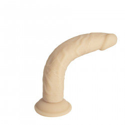 Фалоімітатор Naked Addiction — 9″ Silicone Dual Density Bendable Dildo Vanilla, віброкуля в подаруно