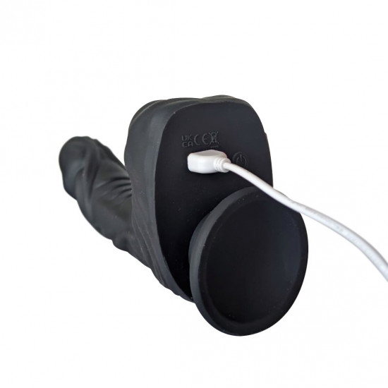 Фалоімітатор Naked Addiction – 8.6” Silicone Rotating & Thrusting Vibrating Dildo with Remote Black Фалоімітатор Naked Addiction – 8.6” Silicone Rotating & Thrusting Vibrating Dildo with Remote Black