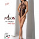 Бодістокінг з імітацією корсетної шнурівки Passion BS094 One Size, black, квітковий візерунок, з дос Бодістокінг з імітацією корсетної шнурівки Passion BS094 One Size, black, квітковий візерунок, з дос