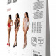 Бодістокінг з імітацією корсетної шнурівки Passion BS094 One Size, red, квітковий візерунок, з досту Бодістокінг з імітацією корсетної шнурівки Passion BS094 One Size, red, квітковий візерунок, з досту